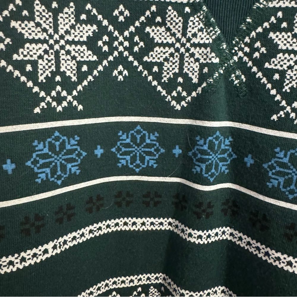 Karen Scott Sport Green Winter Snowflake Sweater - Picture 3 of 5